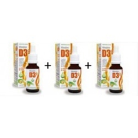 Vitamine D3 ++ Huile Triopack 3 x D-plantes