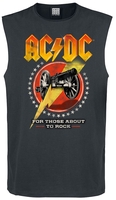 AC/DC - Amplified Collection - For Those About To Rock - Débardeur - Homme - anthracite