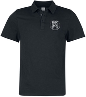 AC/DC - Amplified Collection - Washed Slub - Polo - Homme - noir