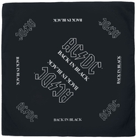 AC/DC - Back in Black - Bandana - Foulard - Unisexe - noir