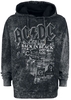 AC/DC - Back in Black - Sweat-shirt à capuche - Homme - gris noir