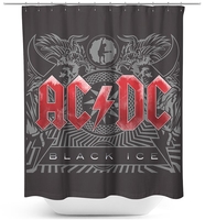 AC/DC - Black Ice - Rideau de douche - Unisexe - multicolor