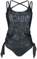 AC/DC - EMP Signature Collection - Maillot de bain - Femme - noir gris