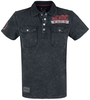 AC/DC - EMP Signature Collection - Polo - Homme - gris foncé