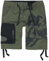 AC/DC - EMP Signature Collection - Short - Homme - olive noir