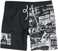 AC/DC - EMP Signature Collection - Short de bain - Homme - noir blanc