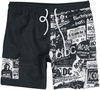 AC/DC - EMP Signature Collection - Short de bain - Homme - noir blanc