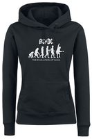 AC/DC - Evolution Of Rock - Sweat-shirt à capuche - Femme - noir