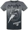AC/DC - For Those About To Rock 40th Anniversary - T-Shirt Manches courtes - Homme - gris noir