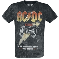 AC/DC - For Those About To Rock 40th Anniversary - T-Shirt Manches courtes - Homme - noir