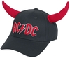 AC/DC - Hells Bells - mit Hörnern - Casquette - Unisexe - noir rouge