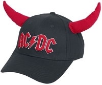 AC/DC - Hells Bells - mit Hörnern - Casquette - Unisexe - noir rouge