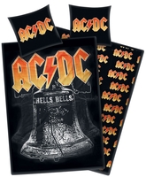 AC/DC - Hells Bells - Parure de lit - Unisexe - noir jaune