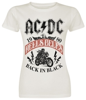 AC/DC - Hells Bells - T-Shirt Manches courtes - Femme - blanc cassé