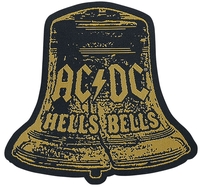 AC/DC - Hells Bells Cut-Out - Patch - Unisexe - jaune noir