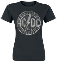 AC/DC - High Voltage 1975 - T-Shirt Manches courtes - Femme - noir