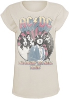 AC/DC - Highway To Hell Tour - T-Shirt Manches courtes - Femme - blanc cassé