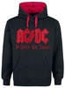 AC/DC - In Rock We Trust - Sweat-shirt à capuche - Homme - noir rouge