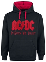 AC/DC - In Rock We Trust - Sweat-shirt à capuche - Homme - noir rouge