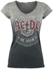 AC/DC - Let there be Rock - T-Shirt Manches courtes - Femme - gris gris foncé