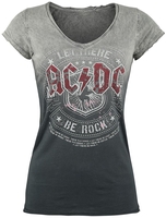 AC/DC - Let there be Rock - T-Shirt Manches courtes - Femme - gris gris foncé