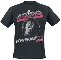 AC/DC - Powerage Tour 78 - T-Shirt Manches courtes - Homme - noir