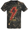 AC/DC - PWR Flash Logo - T-Shirt Manches courtes - Homme - noir jaune
