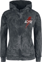 AC/DC - PWR Focus Magic Day - Sweat-shirt zippé à capuche - Femme - noir