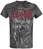 AC/DC - PWR Wires - T-Shirt Manches courtes - Homme - gris