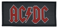 AC/DC - Red Logo - Patch - Unisexe - noir rouge
