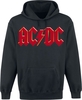 AC/DC - Red Logo - Sweat-shirt à capuche - Homme - noir