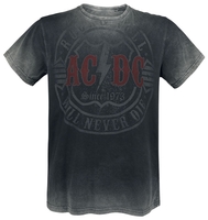 AC/DC - Rock & Roll - Will Never Die - T-Shirt Manches courtes - Homme - gris foncé
