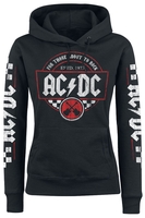 AC/DC - Rock Race - Sweat-shirt à capuche - Femme - noir