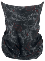 Alchemy England - Bleeding Rose - Écharpe tube - Femme - noir rouge