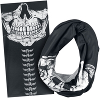 Alchemy England - Calavera - Écharpe tube - Unisexe - noir blanc