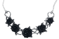 Alchemy Gothic - Chocker Rose Briars - Collier - Femme - couleur argent