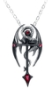 Alchemy Gothic - Croix & Dragon - Collier - Unisexe - noir argent