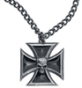 Alchemy Gothic - Croix Chevalier Noir - Collier - Unisexe - multicolor