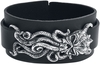 Alchemy Gothic - Cthulhu Rising - Bracelet en cuir - Homme - noir