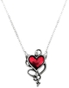 Alchemy Gothic - Devil Heart - Collier - Femme - couleur argent