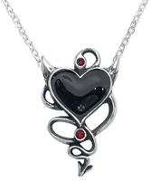 Alchemy Gothic - Devil Heart - Collier - Femme - couleur argent