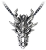 Alchemy Gothic - Dragon Skull - Collier - Unisexe - couleur argent