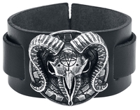 Alchemy Gothic - Gears Of Aiwass - Bracelet en cuir - Homme - noir