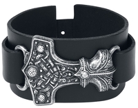 Alchemy Gothic - Marteau De Thor - Bracelet en cuir - Homme - multicolor