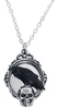 Alchemy Gothic - Reflections of Poe Pendant - Collier - Femme - noir argent
