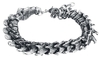 Alchemy Gothic - Vertebrae - Bracelet - Homme - couleur argent