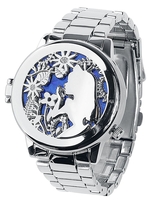 Alice Au Pays Des Merveilles - Alice and Cheshire Cat - Montres bracelets - Femme - couleur argent