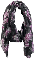 Alice Au Pays Des Merveilles - Cheshire Cat - Écharpe - Femme - noir lilas