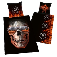 Anne Stokes - Crâne Brûlé - Parure de lit - Unisexe - multicolor