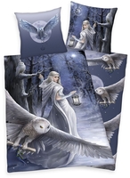 Anne Stokes - Mystic Owl - Parure de lit - Unisexe - multicolore